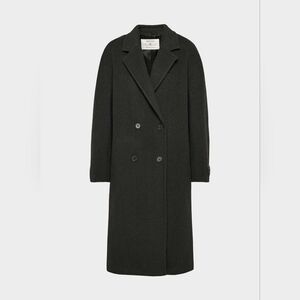 Aritzia The Slouch™ Coat - Soft Wool Cashmere Heather Black XXS